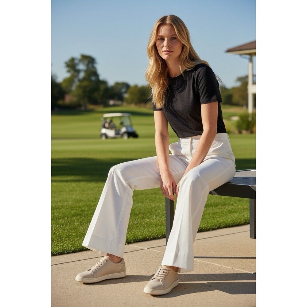 Ralph Lauren Polo Golf Pants Athletic Cotton With Gold Logo Engraved Classic 8